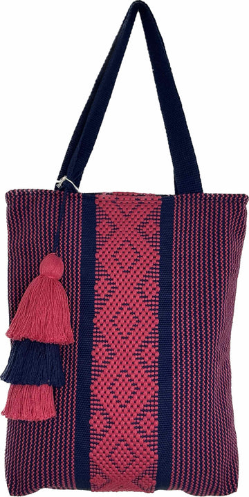 Large Marina bag pink and blue