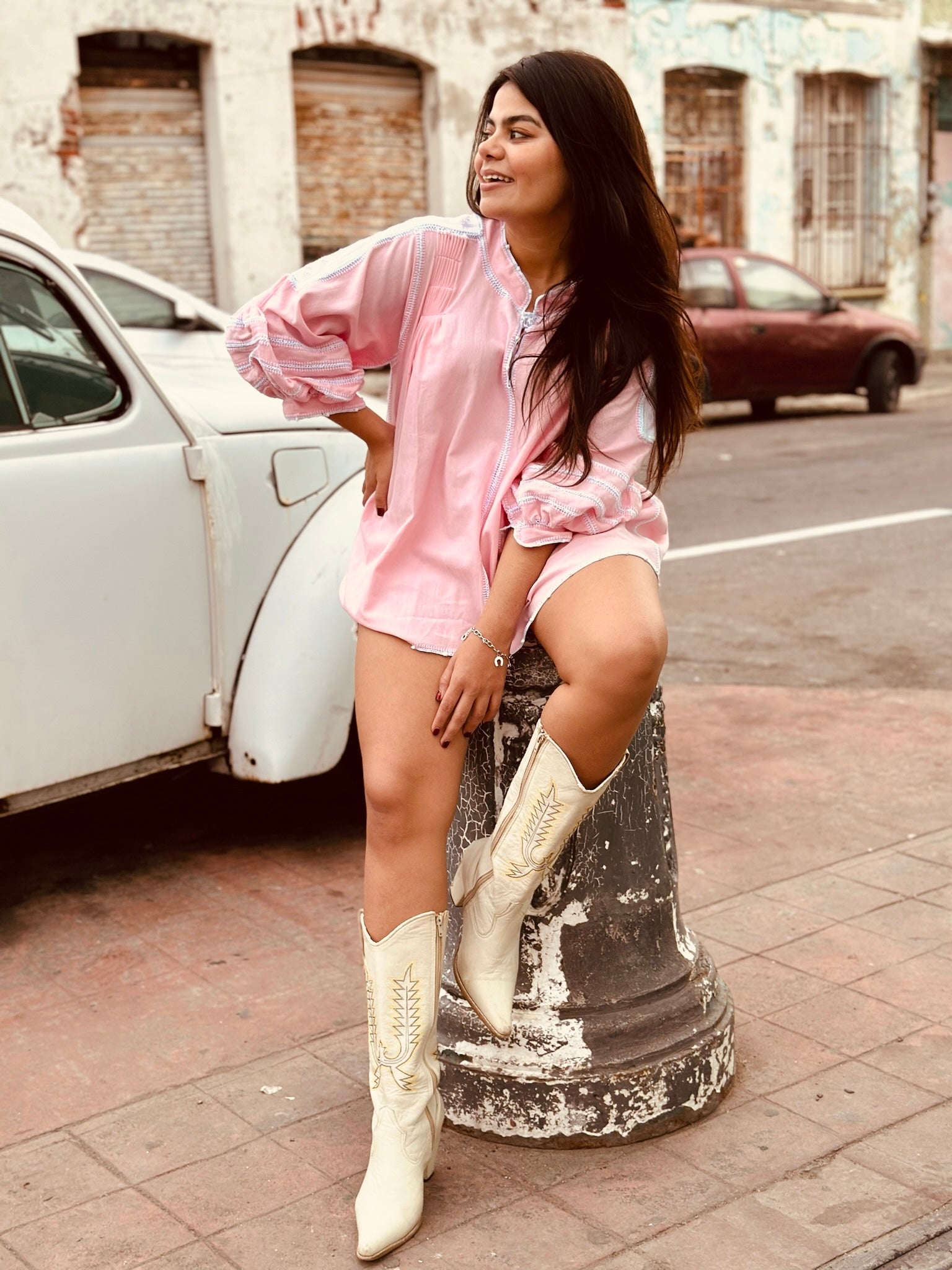 odilia blouse pink