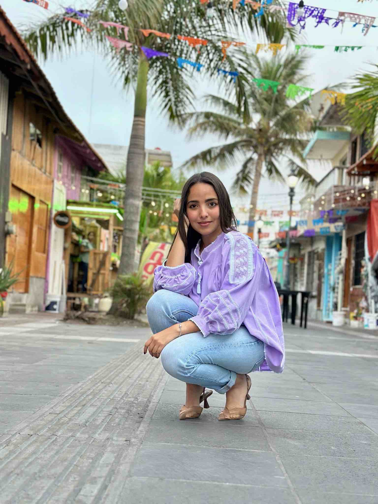 blouse odlia puffed arms
