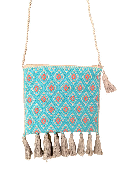 Ofelia bag blue and coral