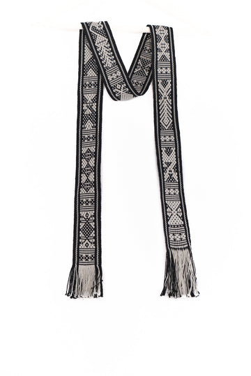Santo Tomas Belt style 13 black and white