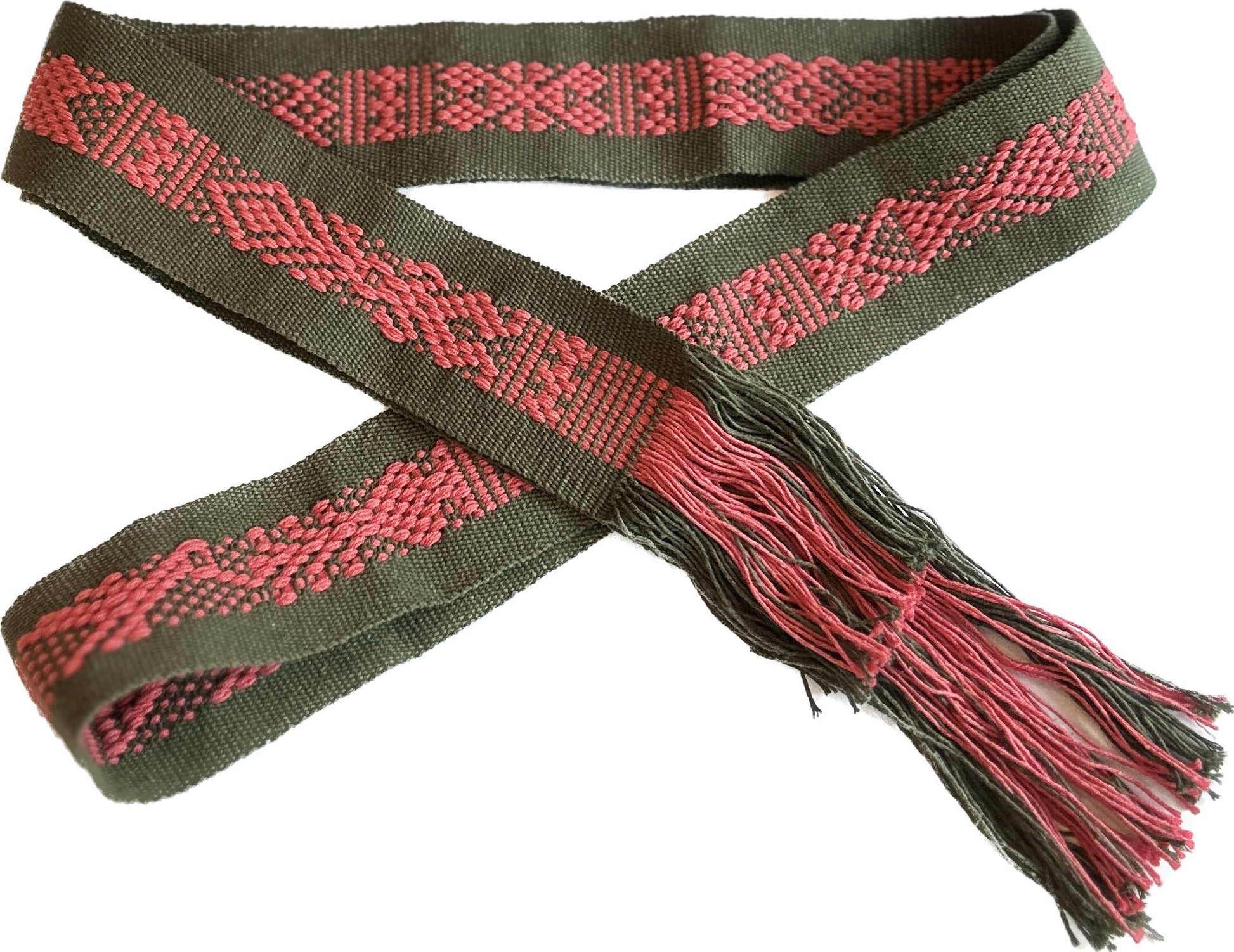 belt santo tomas green olive