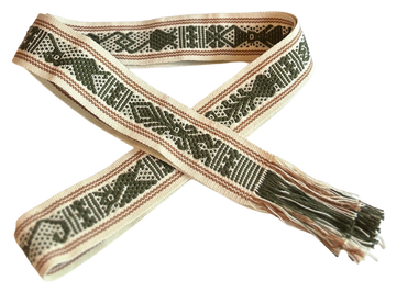 belt santo tomas green olile and beige