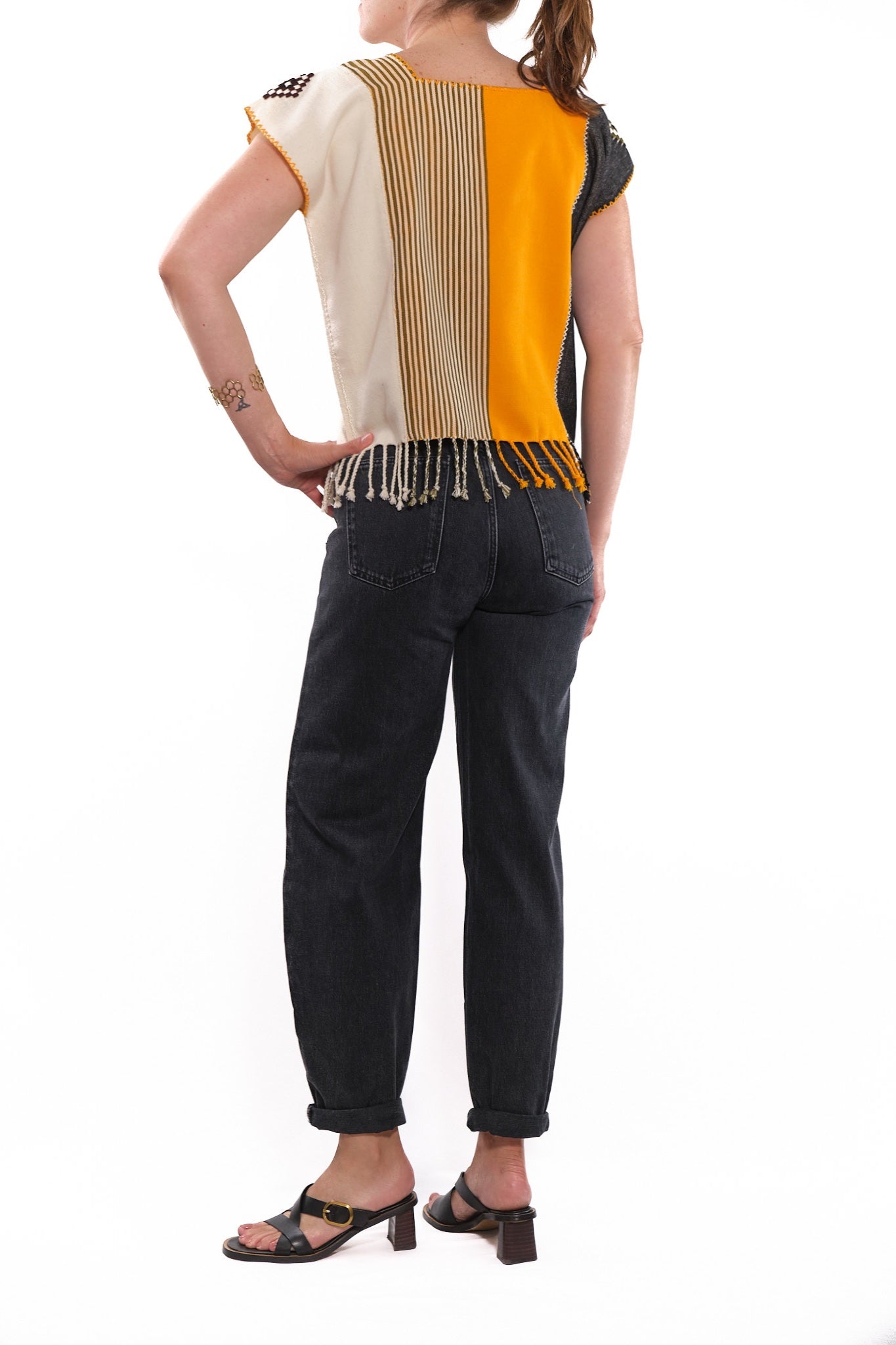 Maria Stripped Blouse warm colors