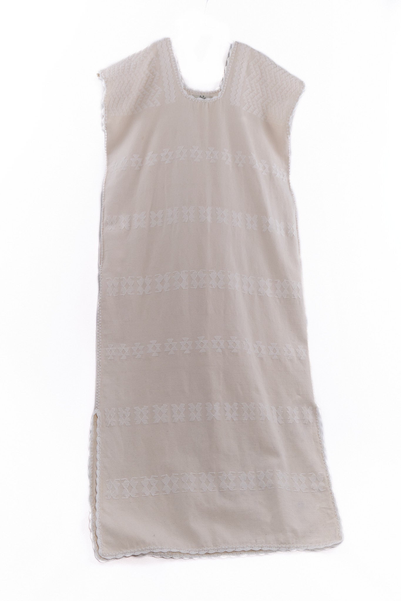 Huipil Dress San Juan white ecru garment