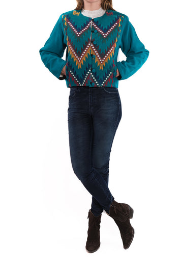 Arcoiris Torera Jacket turquoise blue