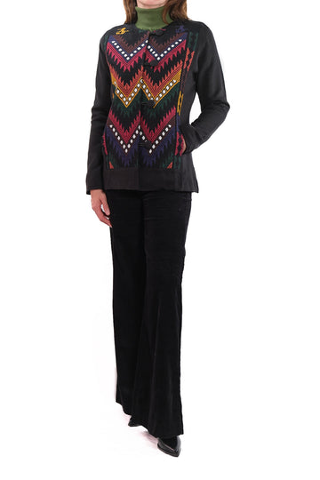 Arcoiris Jacket black autumn embroidery