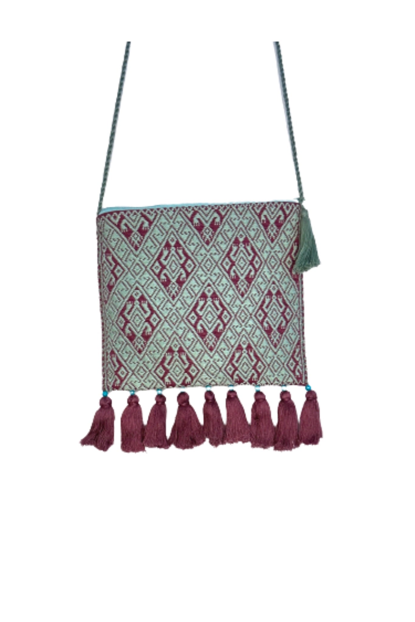 Ofelia bag green and pink