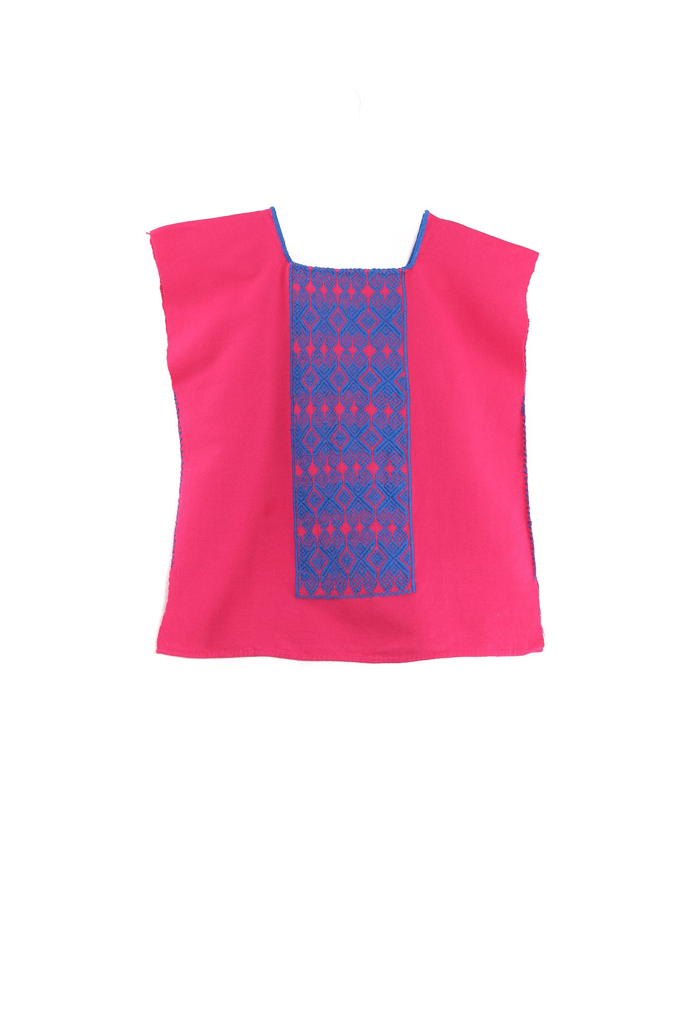 Ofelia Blouse pink with blue embroidery garment
